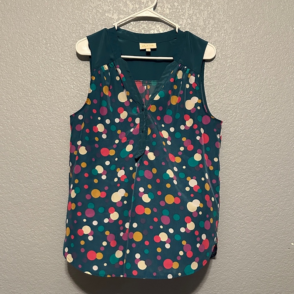 Anthropologie ModCloth Polka Dot Top
